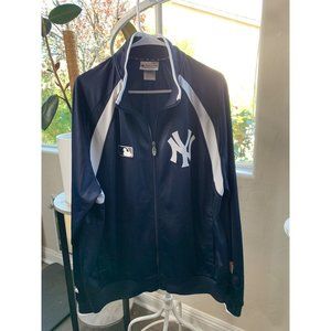 New York Yankees Majestic Men's Therma Base Full Zip Jacket XL Baseball 6750 EUC